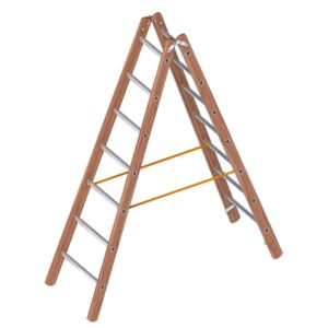 Layher - 1028 Verbund Stehleiter 2 x 7 Sprossen 1028007