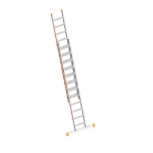 Layher - TOPIC 1032 Stufenschiebeleiter 2 x 12 Stufen mit Traverse 1032012