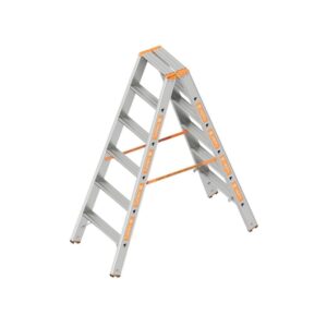 Layher - TOPIC 1043 Stufen Stehleiter 2 x 6 Stufen 1043006