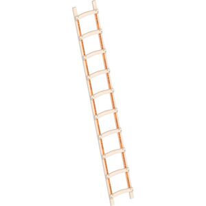 Layher - 1046 Holz Dachdeckerleiter Dachleiter Dach Leiter 10 Sprossen 1046110