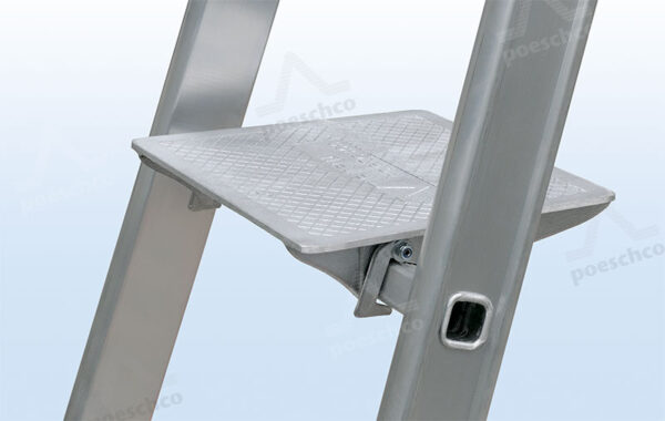 Poeschco Aluminium Stehplatte Plattform mit Abhebesicherung 2270