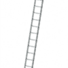 Poeschco - Nr. 350 Aluminium Anlegeleiter mit Flachsprossen Stufen